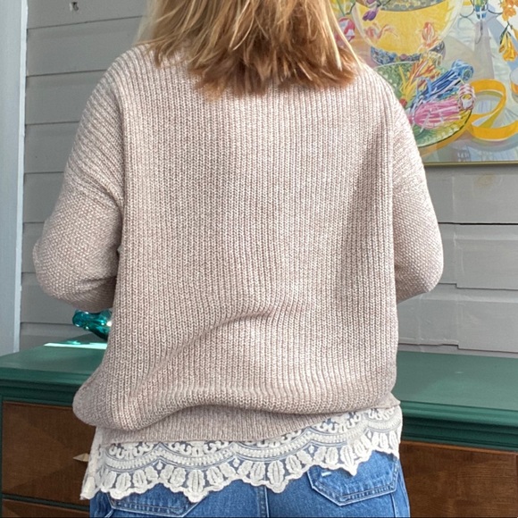 Urban Outfitters Knit Sweater with Lace - Picture 3 of 3